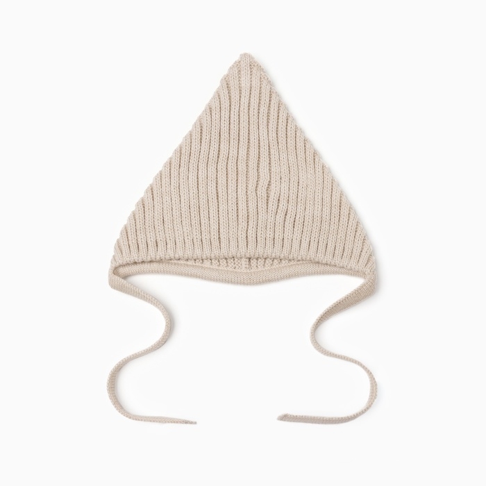 Шапка вязаная детская MINAKU, цвет бежевый, размер 40-42 Шапка вязаная детская MINAKU, цвет бежевый, размер 40-42