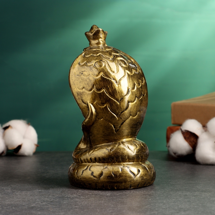 Фигура Фигура "Змея с короной" старое золото, 8 х 16,5 см