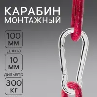 Карабин ТУНДРА krep, DIN5299С, 10&times;100 мм, оцинкованный, 1 шт.