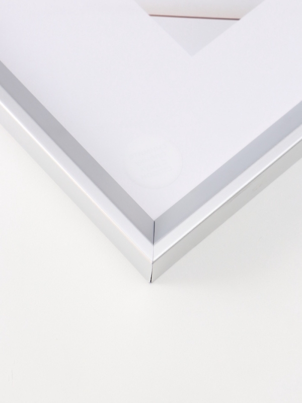 Фоторамка пластик Фоторамка пластик "МИРАМ" 30х40 см, серебро