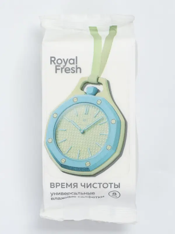 Салфетки влажные универсальные Fresh Royal, 8 шт.