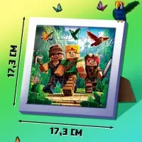 Пазл в рамке &laquo;Мир пикселей&raquo;, 54 детали