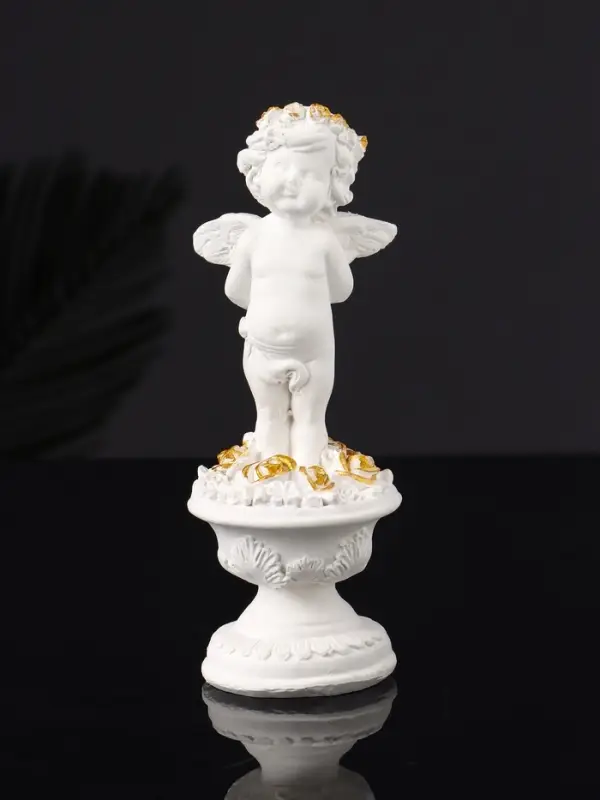 Набор фигура и подставка "Ангел и сердце" 12х20х10 см