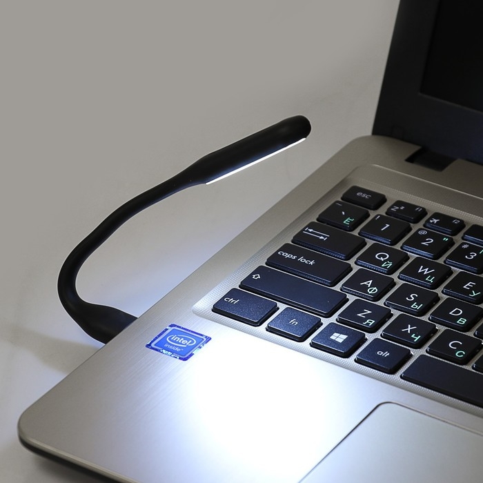 Светильник светодиодный Luazon A-05, USB, гибкий, 5 ватт, 6 диодов, чёрный Светильник светодиодный Luazon A-05, USB, гибкий, 5 ватт, 6 диодов, чёрный