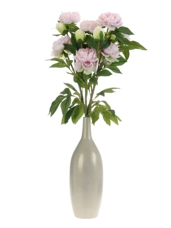 Цветы искусственные &laquo;Пион Беверли люкс&raquo;, h=60 см, светло-розовые