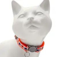 Набор ошейников для кошек &laquo;Пижон. По-полюшку&raquo;, 30&times;1 см, оранжевый, чёрный