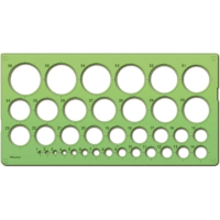 Линейка окружностей от 1 до 36мм,ТТ-21