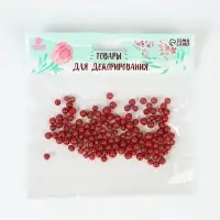 Фигурка для поделок и декора &laquo;Шар&raquo;, набор 80 шт., размер 1 шт. &mdash; 0.5 см, красная