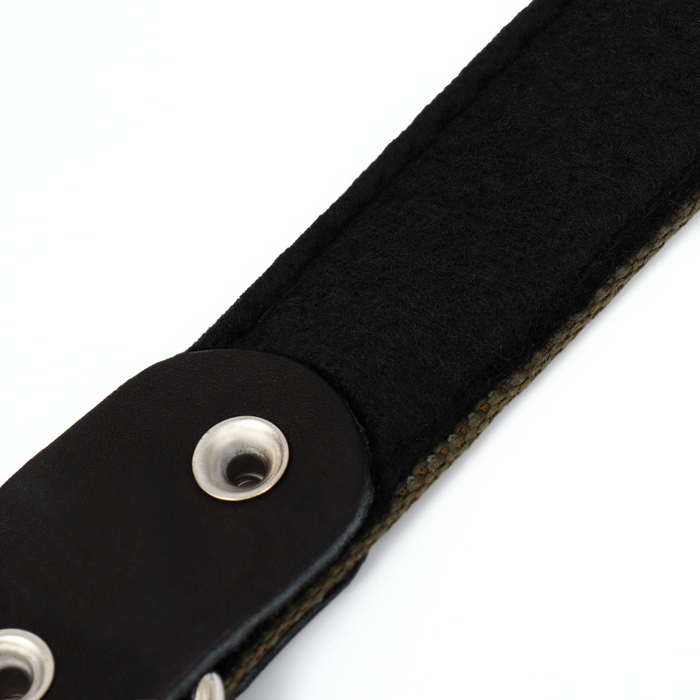 Ошейник брезентовый с подкладом, 72 х 3,5 см, ОШ 45-60 см, хаки Ошейник брезентовый с подкладом, 72 х 3,5 см, ОШ 45-60 см, хаки