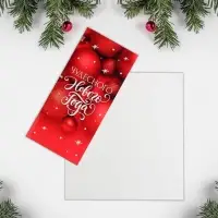 Открытка евро «Чудесного Нового года», красный, 10 х 21 см Открытка евро «Чудесного Нового года», красный, 10 х 21 см