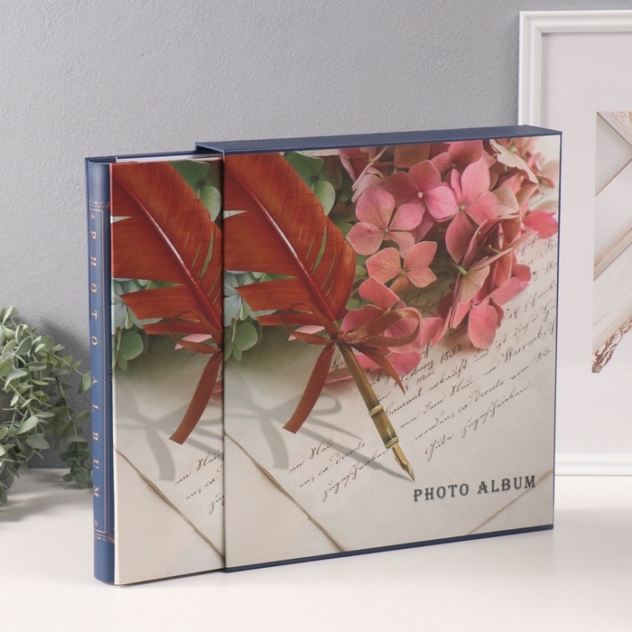 Фотоальбом на 800 фото 10х15 см Фотоальбом на 800 фото 10х15 см "Записи поэта" в коробке 5,5х30,5х33,5 см