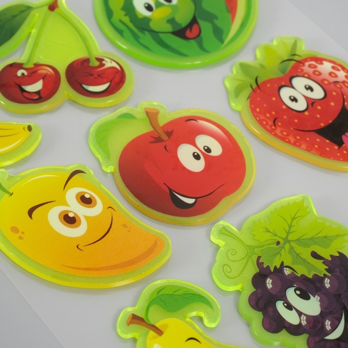 Наклейка силикон на стекло фосфорная Наклейка силикон на стекло фосфорная "Живые фото" 20х16 см