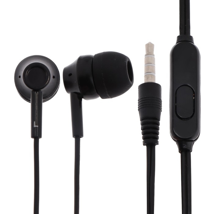 Наушники Blast BAH-217 Mobile, вакуумные, микрофон, 3.5 мм, 1.2 м, черные Наушники Blast BAH-217 Mobile, вакуумные, микрофон, 3.5 мм, 1.2 м, черные