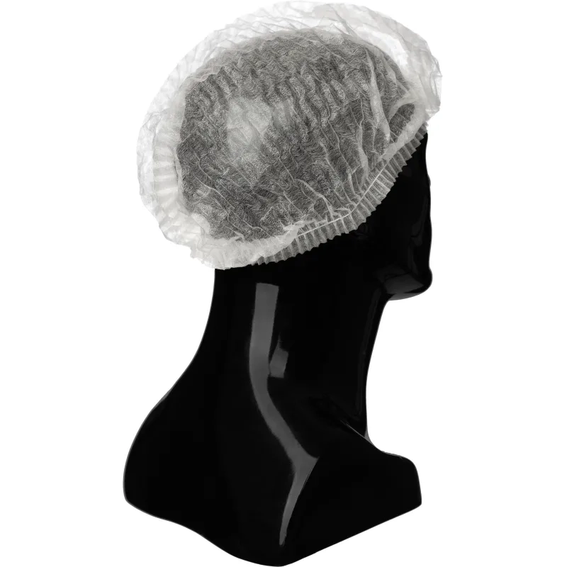 Шапочка Шарлотта белая, дв. резинка,10гр/м, арт.403-969-050,(100шт/упак)