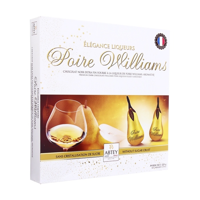 Новый год. Шоколад фигурный ELEGANCE POIRE WILLIAMS, с ликёром Poire Williams, ассорти, 20 г Новый год. Шоколад фигурный ELEGANCE POIRE WILLIAMS, с ликёром Poire Williams, ассорти, 20 г