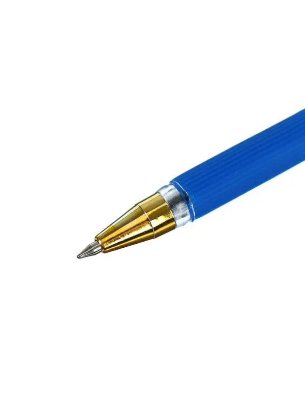 Ручка шариковая 0.5 мм, стержень синий, корпус прозрачный с резиновым держателем Ручка шариковая 0.5 мм, стержень синий, корпус прозрачный с резиновым держателем