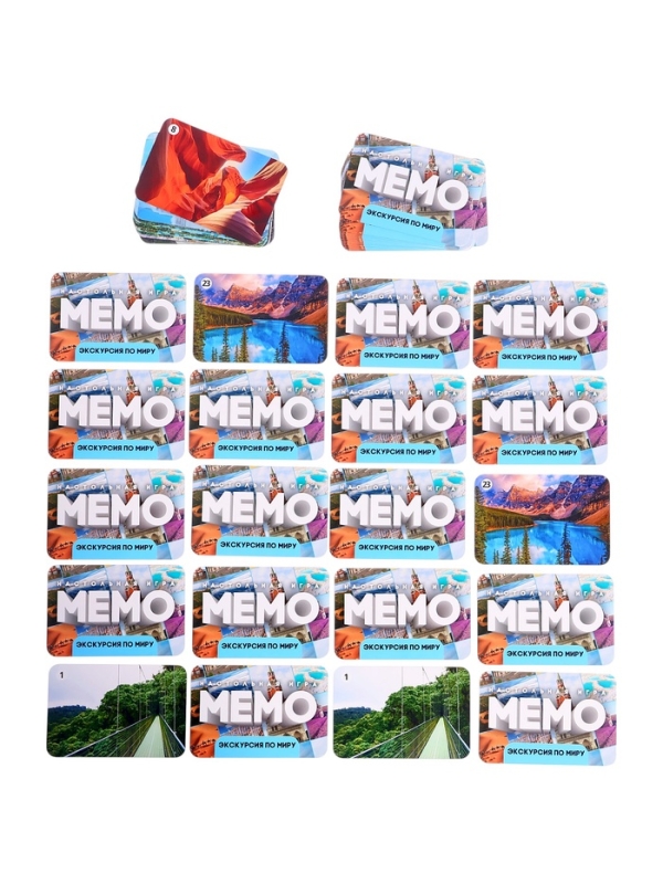 Мемо Мемо "Экскурсия по миру. Чудеса природы"