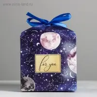 Коробка подарочная складная, упаковка, &laquo;Космос&raquo;, 12 х 12 х 12 см