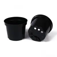 Горшок для рассады, 3 л, d=19 см, h=15 см, пластик, чёрный, Greengo