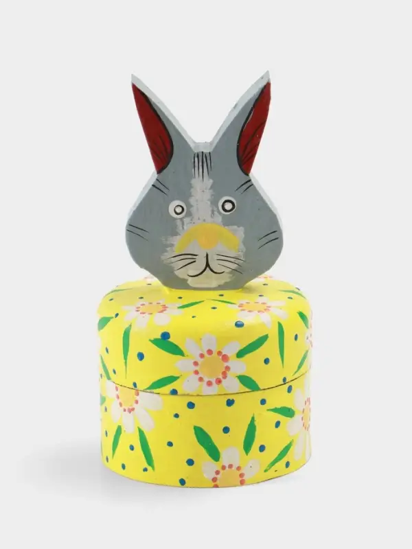 Шкатулка &laquo;Заяц&raquo;, 9&times;9&times;16 см, дерево