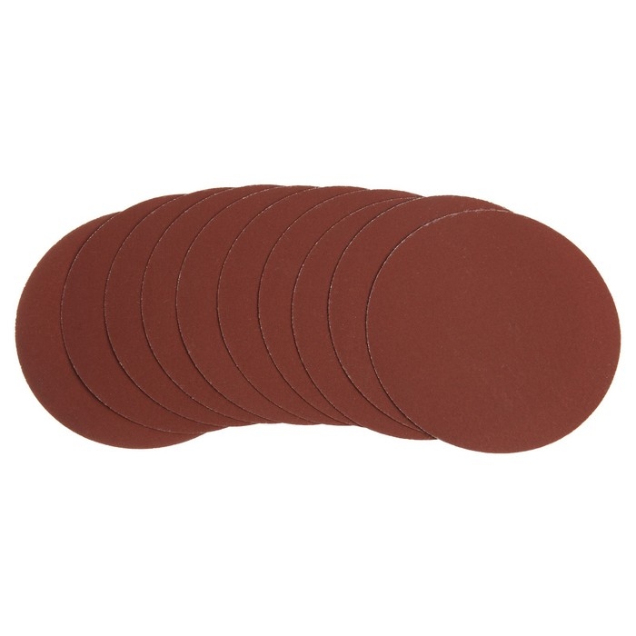 Круг абразивный шлифовальный под  Круг абразивный шлифовальный под "липучку" ТУНДРА, 125 мм, Р400, 10 шт.