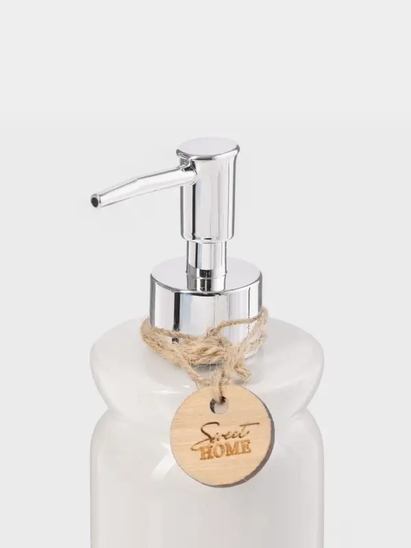 Набор для ванной SAVANNA, 4 предмета, дозатор для мыла, стакан, мыльница, ёмкость для ватных дисков