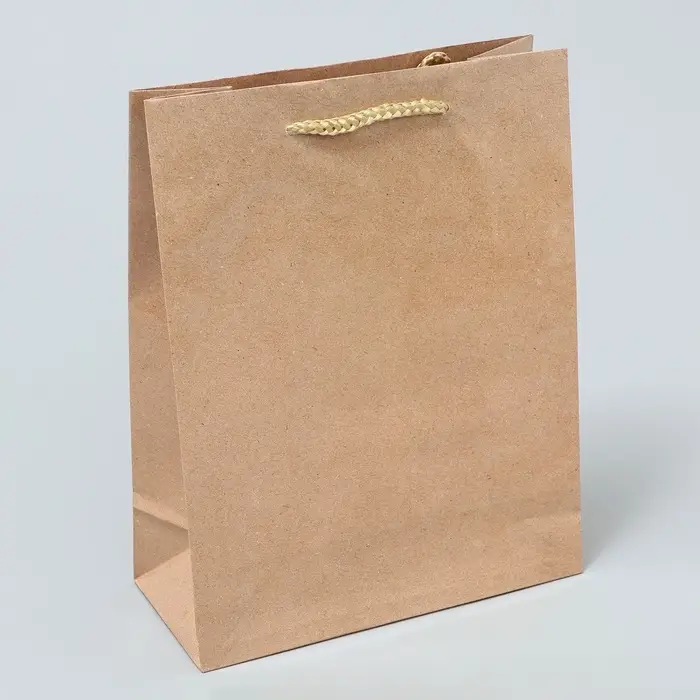 Пакет подарочный ламинированный, упаковка, «Крафт», MS 18 х 23 х 8 см