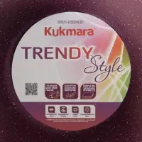 Кастрюля KUKMARA Trendy style, 2 л, d=20 см, h=10.5 см, стеклянная крышка, антипригарное покрытие, литой алюминий, фиолетовая