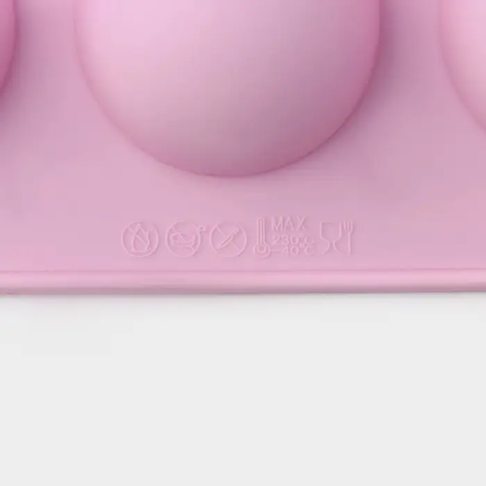 Форма для выпечки Доляна &laquo;Полусферы&raquo;, силикон, 29&times;17 см, 15 ячеек (d=4 см), МИКС