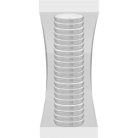 Чашка Петри Перинт 3-секц. стер. диаметр 90мм, 20шт/уп ЧБН3-В-14х90