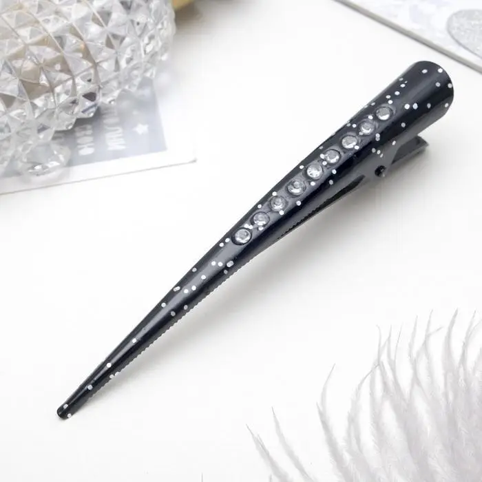 Зажим для волос «Даниэла», блёстки, 12.7 см, чёрный