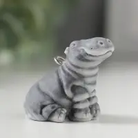 Брелок "Бегемотик сидящий маленький", 3,7см