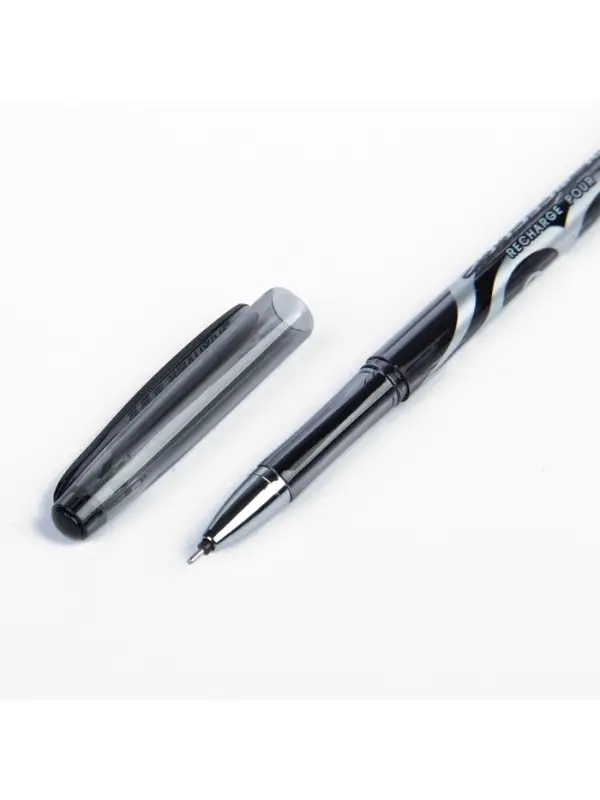 Стираемая ручка, гелевая, чёрный стержень, узел 0.5 мм