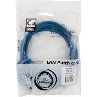 Патч-корд UTP Cablexpert PP10-1.5M/B кат.5e, 1.5м, литой, (синий)