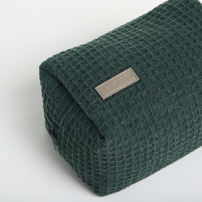 Косметичка на молнии TEXTURA, цвет зелёный Косметичка на молнии TEXTURA, цвет зелёный