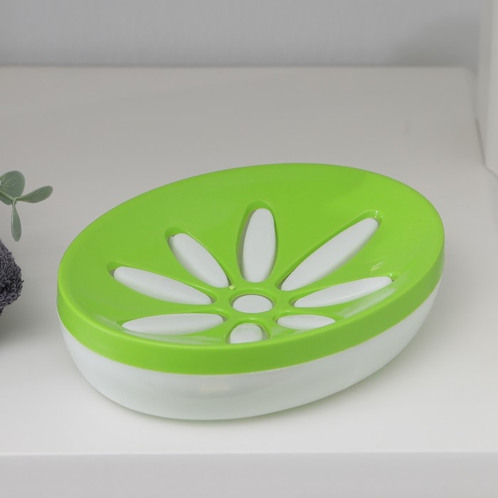 Мыльница пластиковая «Восход», 13×10×3 см, МИКС