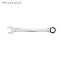 Ключ комбинированный трещоточный ТУНДРА, CrV, полированный, 72 зуба, 19 мм