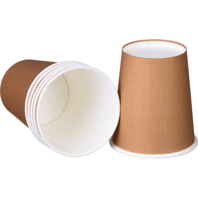 Стакан одноразовый бум 1-сл. d-80мм 200мл Крафт 50шт/уп (SP9S)