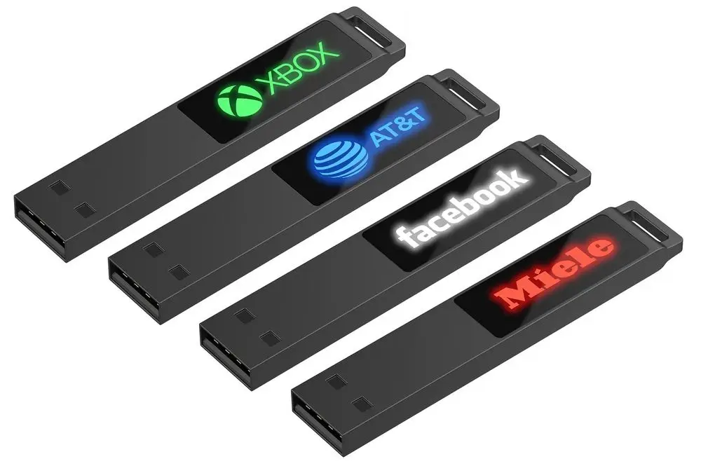 Флешка markBright Black с синей подсветкой, 32 Гб Флешка markBright Black с синей подсветкой, 32 Гб