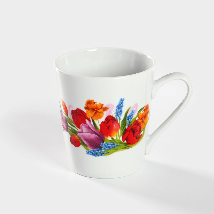 Кружка фарфоровая «Майский букет», 300 мл, d=8,7 см Кружка фарфоровая «Майский букет», 300 мл, d=8,7 см