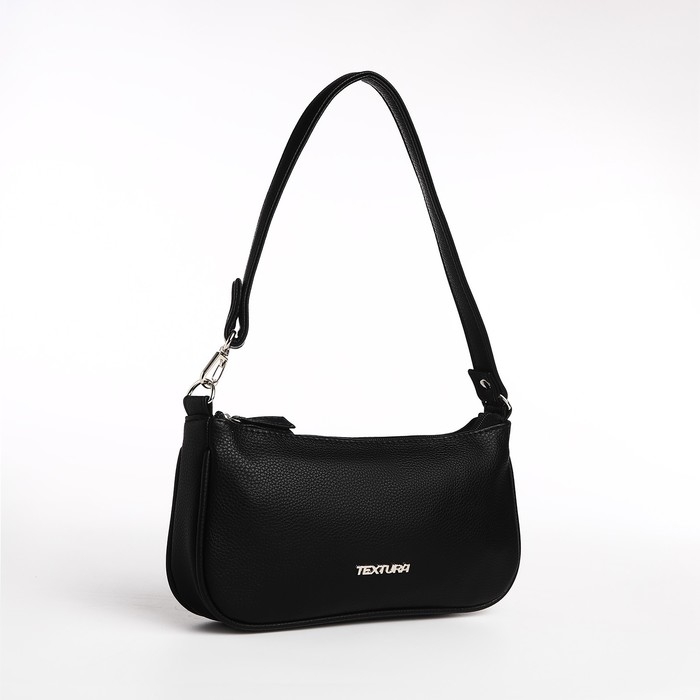 Сумка женская TEXTURA, багет, маленький размер, цвет чёрный Сумка женская TEXTURA, багет, маленький размер, цвет чёрный