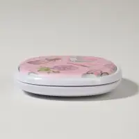 Зеркало складное &laquo;Романтика&raquo;, 7.5&times;7.5 см, с увеличением х2, розовое