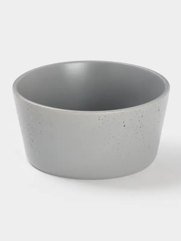 Салатник  Доляна 14,5х7 см "Гранит" серый