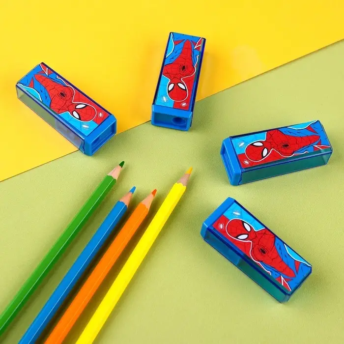 Точилка пластиковая прямоугольная, «Человек-паук»