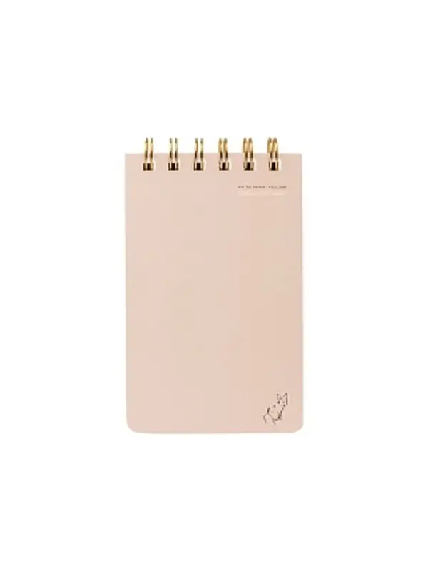 БЛОКНОТ НА ГРЕБНЕ &laquo;CUTE JOURNAL&raquo; A6-, BV, 100 Л. "TOTAL BEIGE" ЛИНЕЙКА