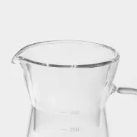 Кофеварка кемекс для кофе &laquo;Типика&raquo;, 300 мл, с мерной шкалой, стекло, прозрачная