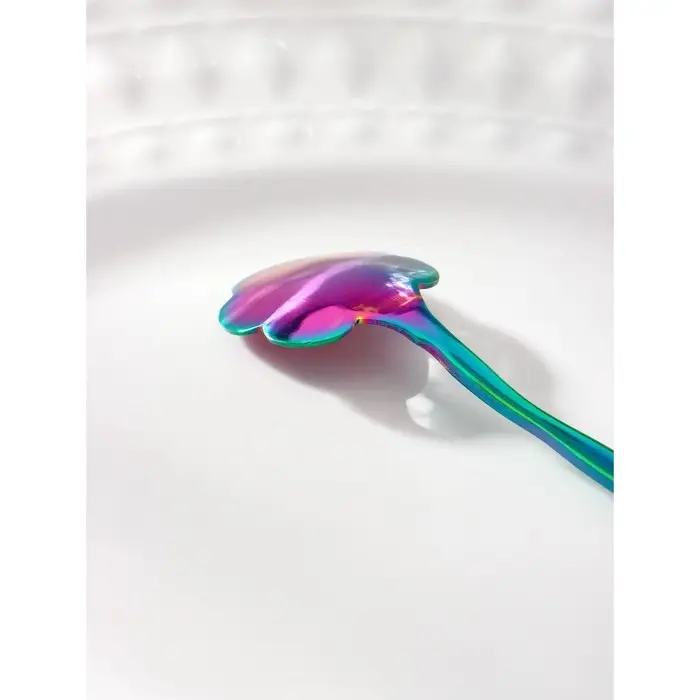 Ложка десертная Magistro «Цветок», длина 12,5 см, витая, цвет хамелеон Ложка десертная Magistro «Цветок», длина 12,5 см, витая, цвет хамелеон