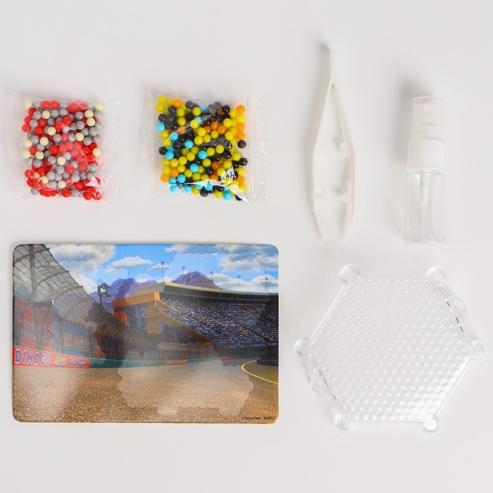 Аквамозаика с декорациями «Тачки», 3 фигурки, 300 шариков Аквамозаика с декорациями «Тачки», 3 фигурки, 300 шариков