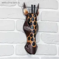 Маска дерево "Жираф" 30х11х4,5 см