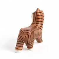 Фигурка &laquo;Полосатая кошка&raquo;, 11&times;3&times;9 см, дерево, МИКС